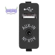 Car USB AUX In Plug Auxiliary Input Socket Adapter for  E81 E87 E90 F10 F12 E70 X4 X5 X6