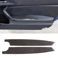 Bright 3D Real Carbon Fiber Car Door Armrest Panel Patch Suitable For 13-20 BRZ 86 FRS