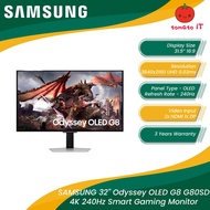 SAMSUNG 32" Odyssey OLED G8 (G80SD) 4K 240Hz Smart Gaming Monitor (2x HDMI/1x DP)
