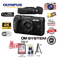 Olympus OM SYSTEM Tough TG-7 TG7 Digital Camera Waterproof , Shockproof , & Dustproof 4K Wifi ( 1 Ye