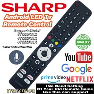 Sharp Android Google Tv Remote Control With Voice Function 4TC50FJ1X 4TC55FJ1X 4TC55FJ1X