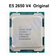 E5 2650 V4โปรเซสเซอร์ Intel Xeon E5-2650V4 SR2N3 2.2GHz TEE Nuclei 30M LGA 2011-3 CPU CPD