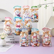 (5 Pcs) Easter Edition Drawstring Goodiebag Plastic /Halloween /Plastic Packing Cake Cookies Drawstr