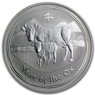 KOLEKSI PERAK Perth Mint Lunar Series II 1 oz 99.9% silver coin legal tender bullion - Year of the O