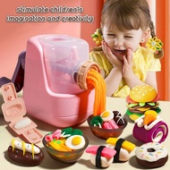3D Color Clay Toy Playdoh Set Toys For Kids Pretend Playset Noodle/Sushi/Burger/Ice Cream Maker