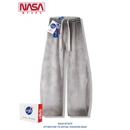 NASA WTAPS Tie-Dye Gradient Sports Sweatpants Men's Summer Loose Drape Pants Wide-Leg Straight Casua