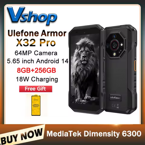 Ulefone Armor X32 Pro 5G Rugged Phone 8GB+256GB Android 14 MediaTek Dimensity 6300 Octa Core Night V