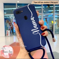 [SSNM1] Softcase Sling motif nama anda sendiri OPPO A5S A7 A12 A11K F9 F5 F7 - Case Tali OPPO A5S - 