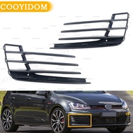 Car Front Bumper Fog Light Grill Fog Light Open Vent Grille Intake Cover For VW Golf 7 GTI 2013-2016