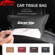 1/2pcs Car Tissue Box Holder Nappa Leather Car Center Console Armrest Napkin Box Organizers For Pero