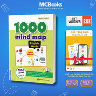 Sách - 1000 Mind Map - Từ Vựng Bằng Sơ Đồ Tư Duy - McBooks