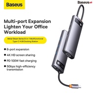 Hub Expansion HUB For Macbook / Laptop Baseus Metal Gleam Multifunctional Type-C HUB Docking Station