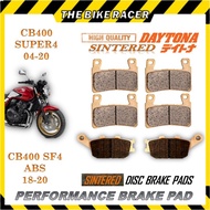 HONDA CB400 SUPER 4 04-20 BRAKE PADS SINTERED LONG LIFE TOP QUALITY