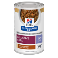 Hills Prescription Diet i/d Low Fat Canine Rice Vegetable & Chicken Stew อาหารเปียกสำหรับสุนัขตับอ่
