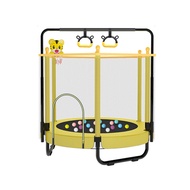 Children Indoor Trampoline Jumping Bed Jumping Trampoline With Horizontal Bar Trampoline