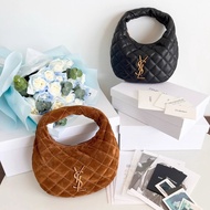 [Genuine Original Leather] ICARE baby Napa Sheepskin Handbag YSL BABY ICARE New Member Croissant Bag