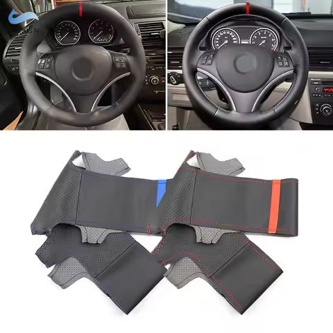 For BMW 1 3 Series E82 E87 120i 130i E90 320i 2008-2013 X1 E84 2011 Car Interior Steering Wheel Cove