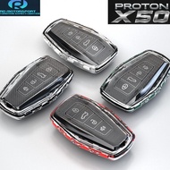 Proton X50 Soft TPU Car Key Case Cover For Proton X50 2020 Keychain Bag Car Smart Remote Fob Shell Holder
