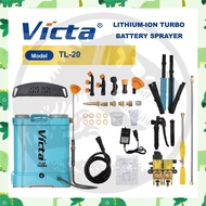 【NEW ARRIVAL】VICTA TL20 KNASPACK ELECTRIC SPRAYER ( LITHIUM - ION TURBO BATTERY SPRAYER )20LITERS 12