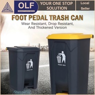 50 Ltr Dustbin Kitchen PP Pedal Dustbin Square Step Dustbin Tong Sampah Dertutup Sampah Dapur Tong T