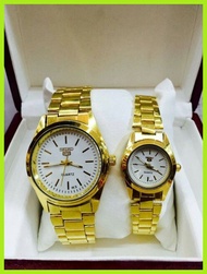 ✟ ☪ ◵ Seiko couple watch silver at gold fashion watch