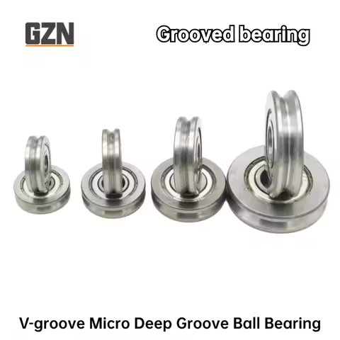 4pcs Grooved Bearing 623 624 625 Outer Ring Grooved Bearing 626 627 628 629U V-type Straightened Pul