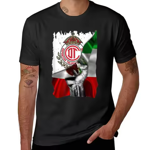 Toluca Flag USA Football Club Orgullo Mexicano T-Shirt sports fans plus sizes kawaii clothes vintage