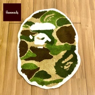 BAPE ABC CAMO APE HEAD RUG MAT