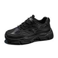 Men's Sneakers with Height Increasing Wedge Sole 6-7 Cm TT25 Full Black