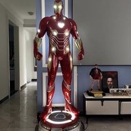 Iron Man 1: 1 Model 2.1m Luminous Iron Man MK50 Resin Figure Shopping Mall Drain Opening Decoration
