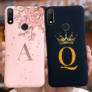 ฝาหลังสำหรับ Raelme 3 / Realme 3 Pro เคสมงกุฎน่ารักตัวอักษรซิลิโคนนิ่มเคสโทรศัพท์สำหรับ Realme 3 Pro