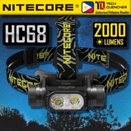 Popular Discounts Nitecore HC68 Headlamp 2000 Lumens - USB-C Rechargeable 3500mAh Battery - Spotligh