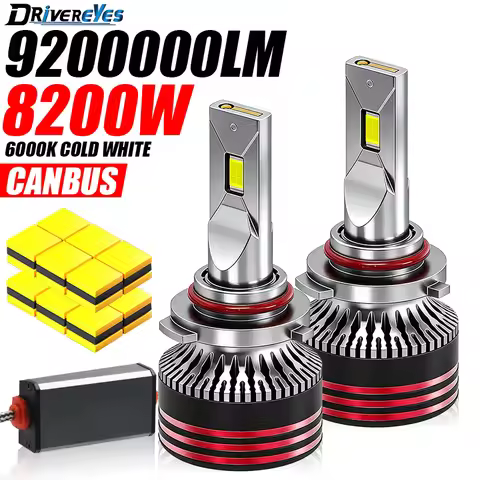 M8PRO H7 LED Car Headlights H4 Canbus 8200W 9200000LM H3 H1 H8 H11 9005 HB3 9006 HB4 9012 HIR2 H9 90