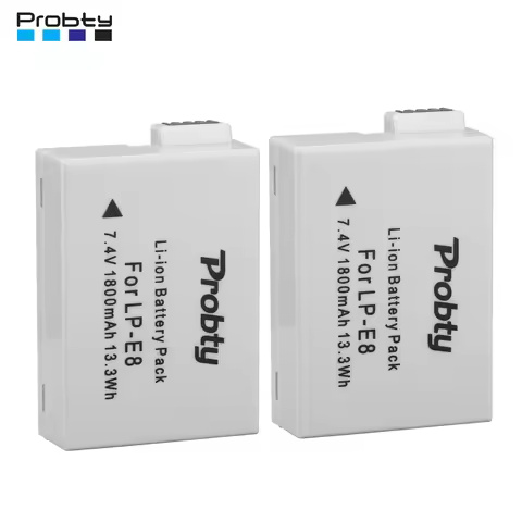 LP-E8 LPE8 1800mAh Battery for Canon 550D 600D 650D 700D X4 X5 X6i X7i T2i T3i T4i T5i DSLR Camera