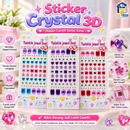 (123) DIY Crystal Stickers 3D Diamond Crystal Stickers Twinkle Jewel Seal Cartoon Stickers