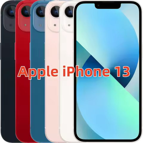 Apple iPhone 13 5G Mobile Phone 6.1'' Super Retina XDR OLED Display 4GB RAM 64/256/512GB ROM NFC Fac