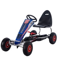 Go Kart for Kids, 4 Wheel Off-Road Pedal Go Cart w/Adjustable Seat,EVA Rubber Tires, Ride-On Toys fo