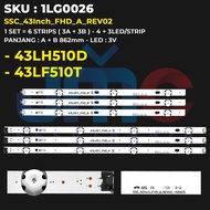 BACKLIGHT TV LG 43 Inch 43LH510D 43LF510T