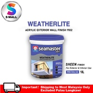 18L Seamaster Paint Weatherlite Acrylic Exterior Wall Finish 9102 ( White Colour only)
