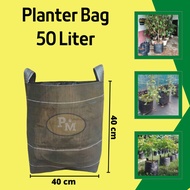 50 Liter Thick Black Planting Bag | Strong & Durable Planter Bag