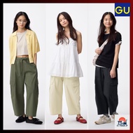 GU Cargo Barrel Ankle Pants + EC (Short Length 57.0cm), Women's, XS-3XL, Direct from Japan