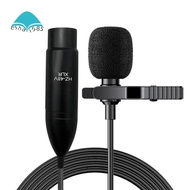 For Recording Device Lavalier Live Mini Microphone Wired HD 48V 3-Pin XLR Connector for Recording So