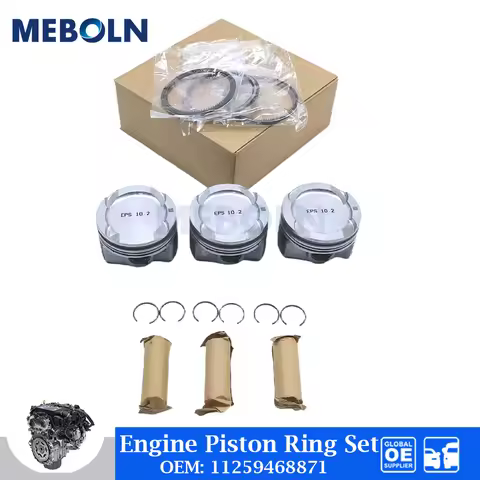 STD 3 Pcs Engine Piston & Piston Ring Set For BMW Old B38 116i 118i 218i 318i 418i Mini Cooper 1.5T 