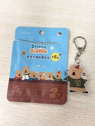 正版quokka school 短尾矮袋鼠盲抽盲盒吊飾匙扣