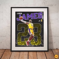 ️ LeBron James Poster - NBA Wall Decal Painting - Decorative Basketball Painting