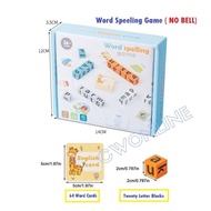 Letter Matching Spelling Block Flash Cards Game Kids Word Spelling Game Puzzle Fun Word Spelling Pre