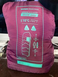 （紅色）迪卡農兒童睡袋10度 decathlon quechua mh100 10c sleeping bag