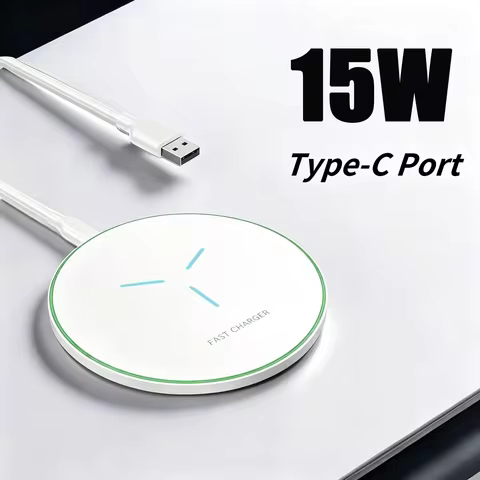 Universal 15W Fast Wireless Charger Stand for iPhone 17-11 X XR Samsung S22 S21 Xiaomi Android Mobil