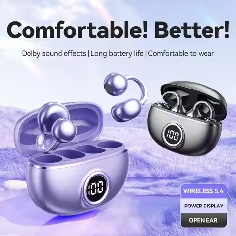 Wireless New M97 Ear Clip Sports Game Music High-Definition Calling with Microphone Touch Earphones 