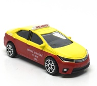 Majorette Toyota Corolla Altis - Thai Taxi - Yellow/Red Color /Wheels D5S /scale 1/61 (3 inches) no 